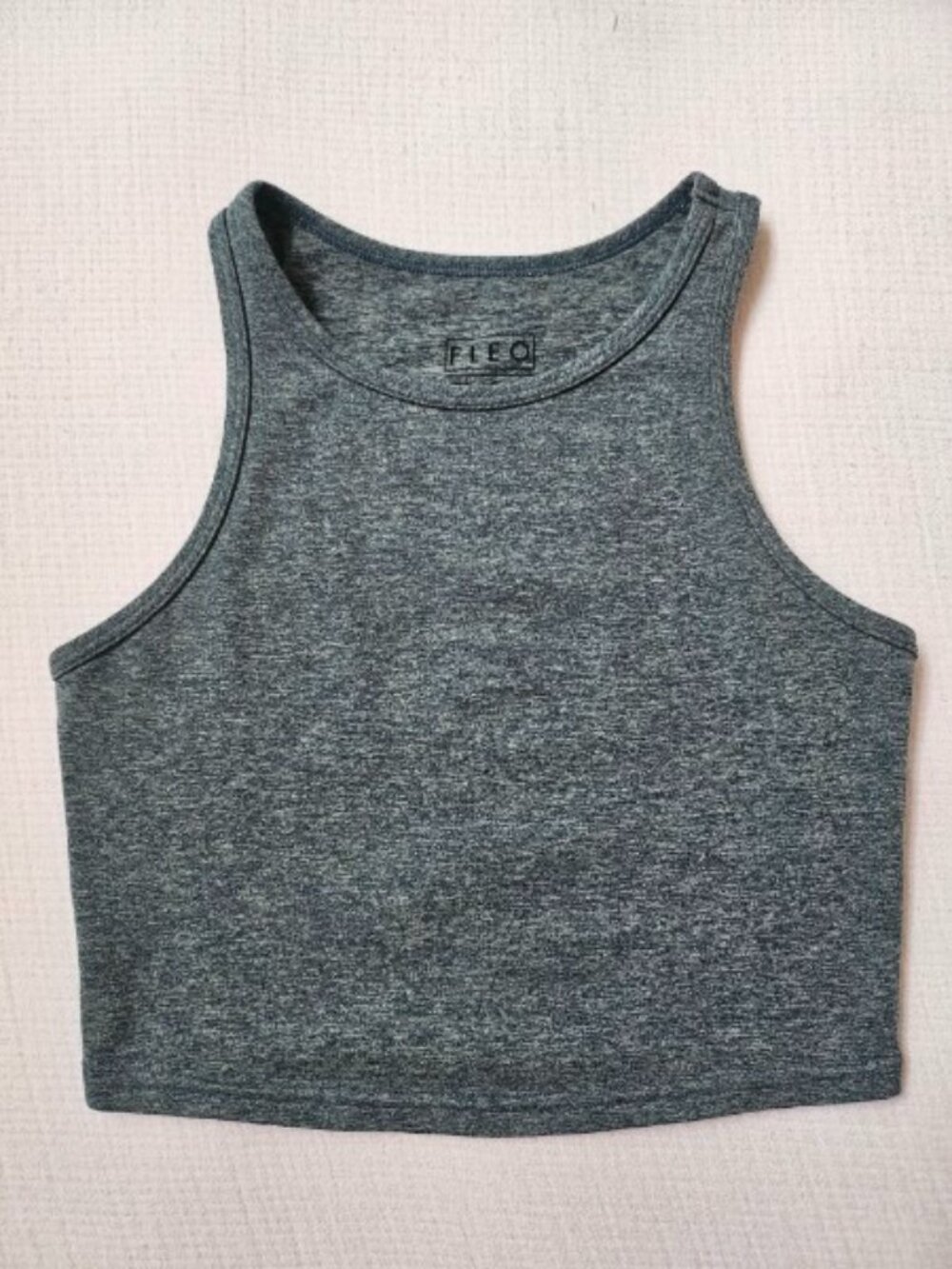 FLEO Tempo Crop Tank - Heather Grey